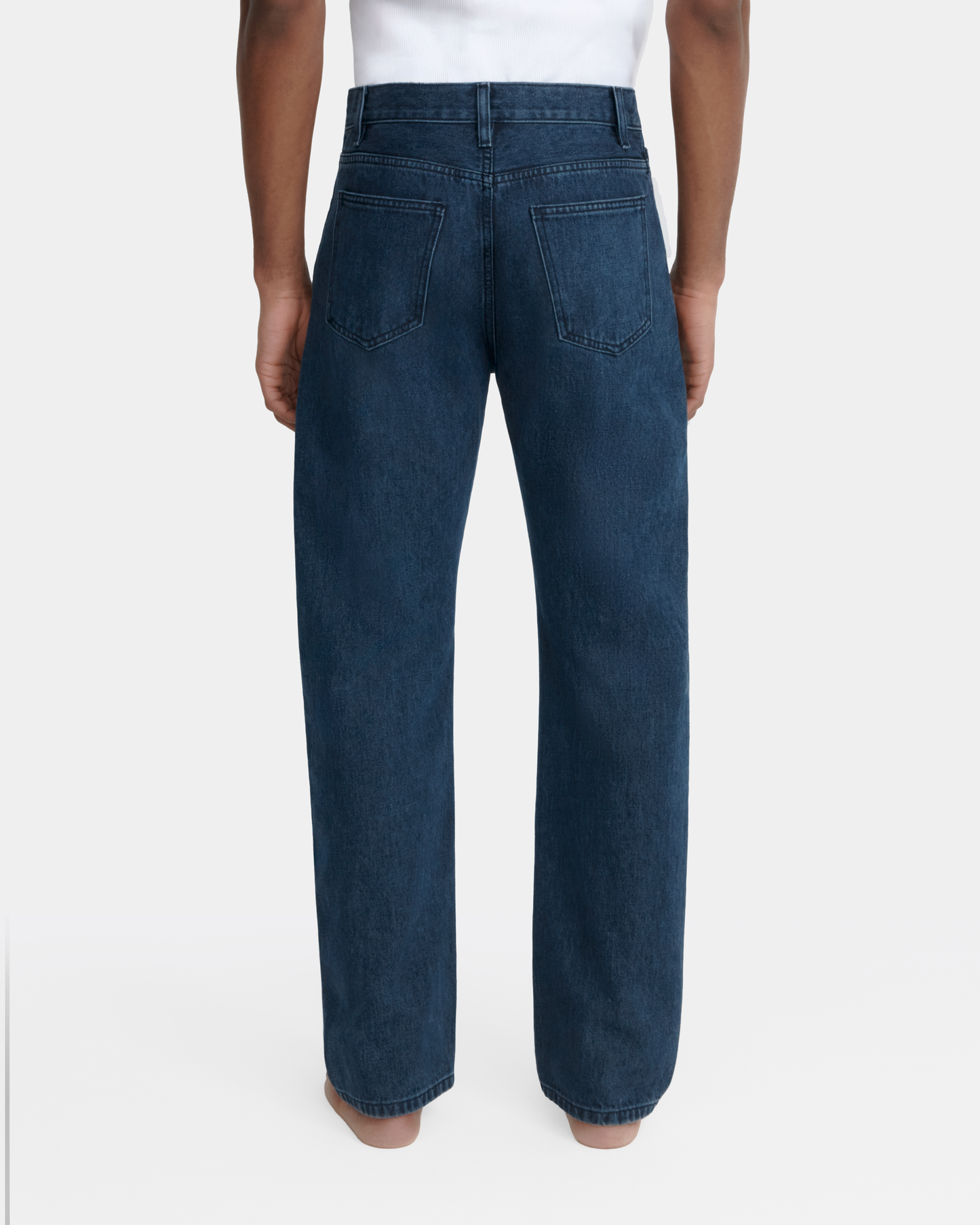 straight jean _ dark wash denim