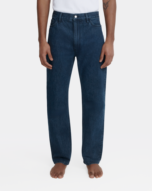straight jean _ dark wash denim