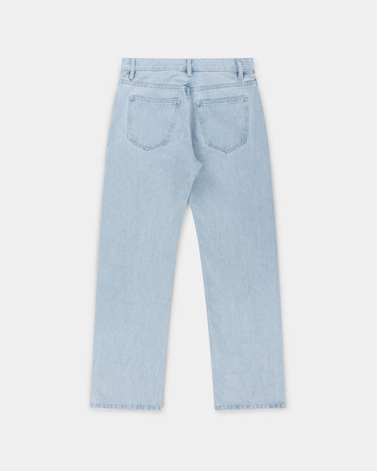 straight jean _ light wash denim