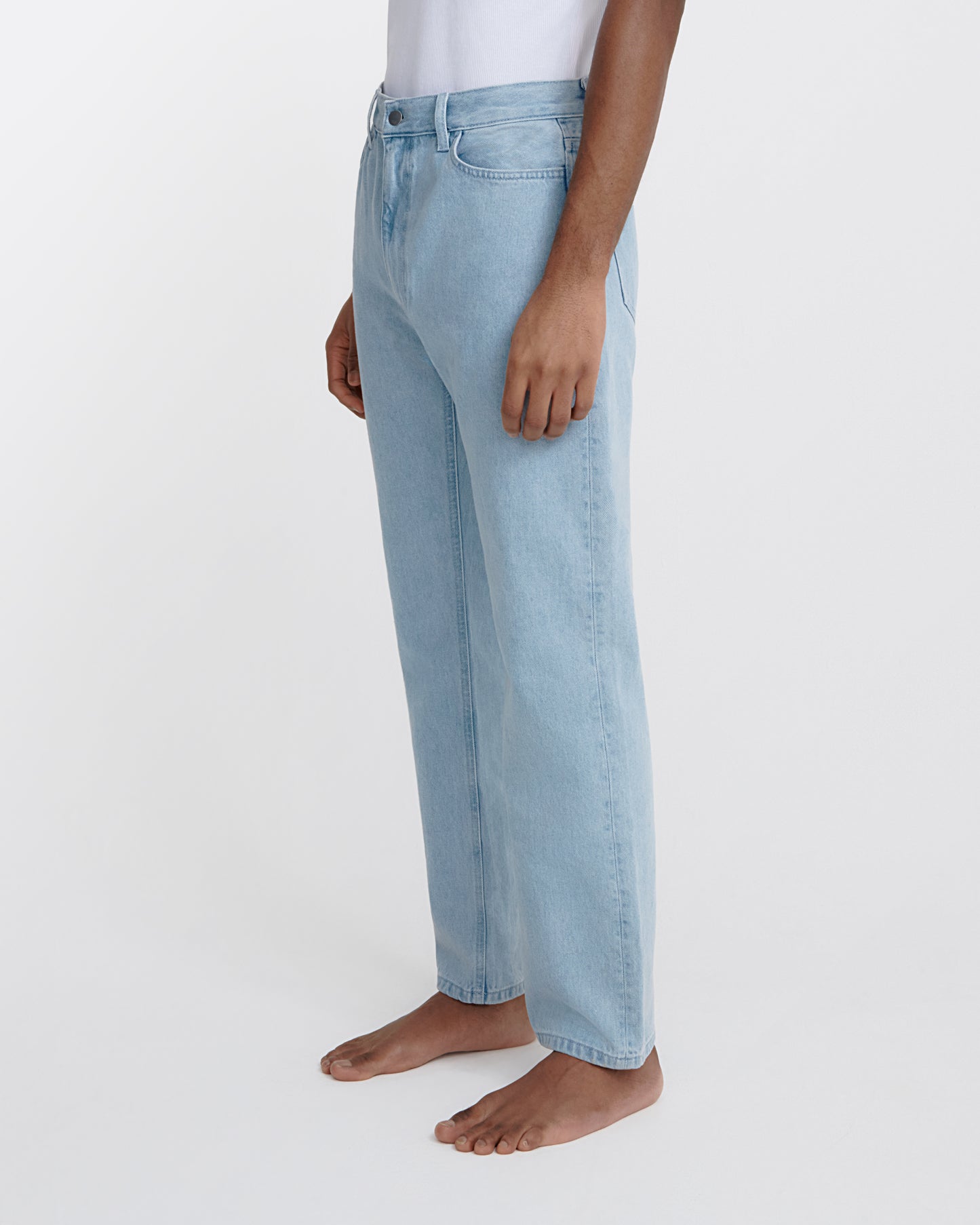 straight jean _ light wash denim