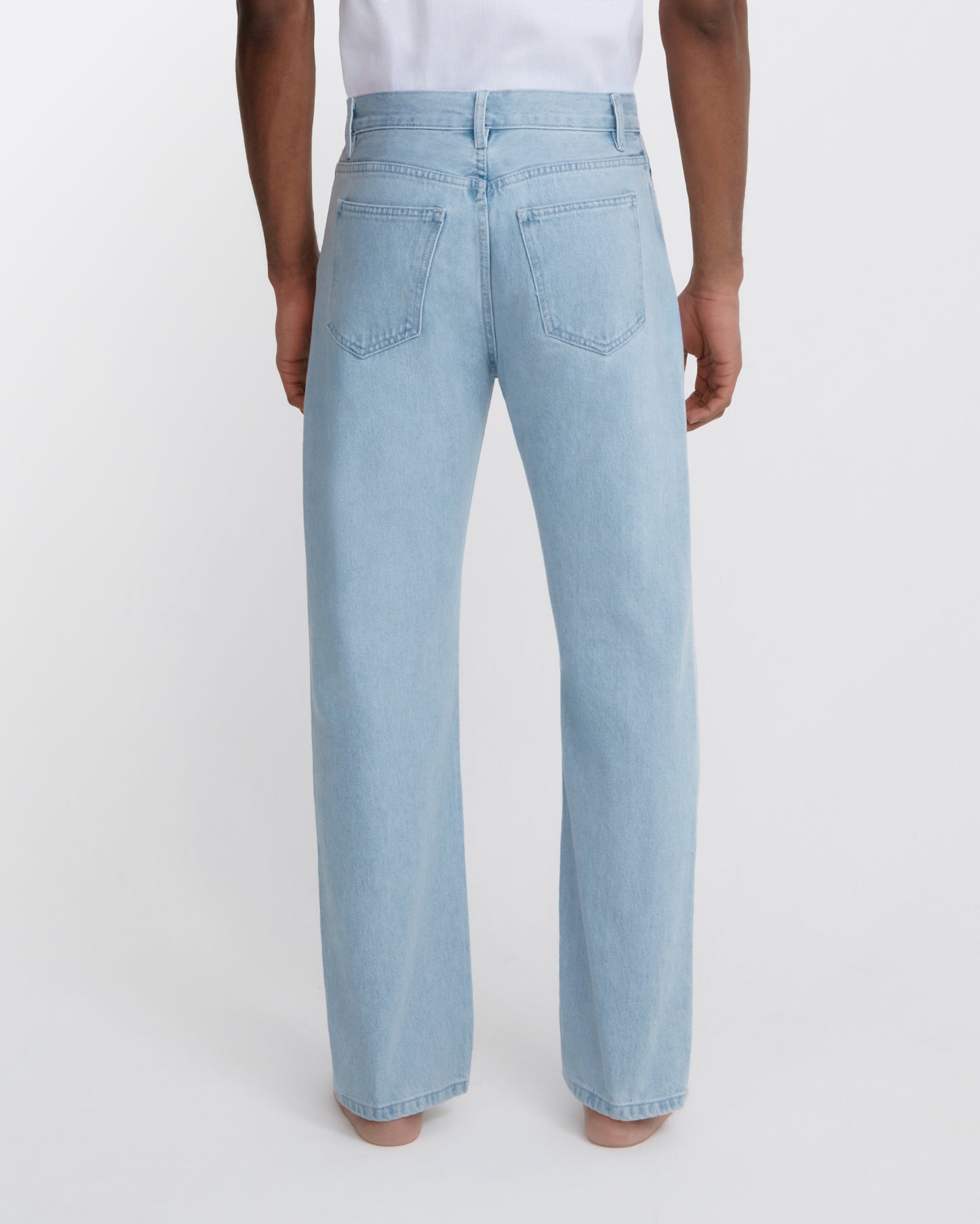 straight jean _ light wash denim