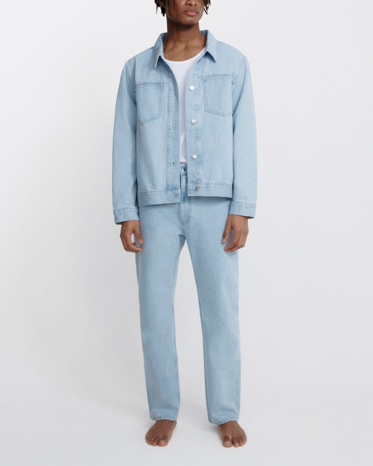 straight jean _ light wash denim