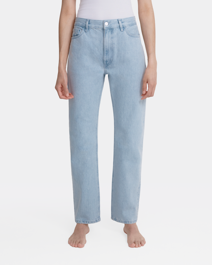 straight jean _ light wash denim