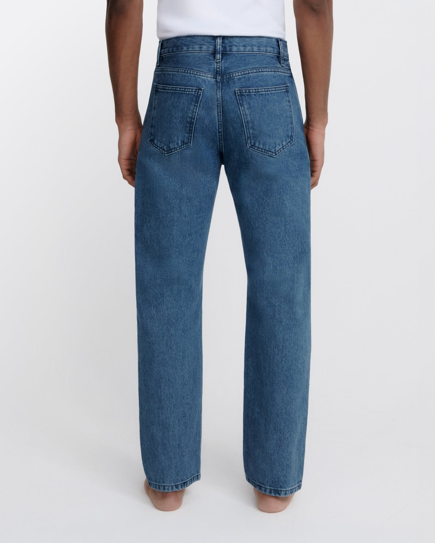 straight jean _ medium wash denim
