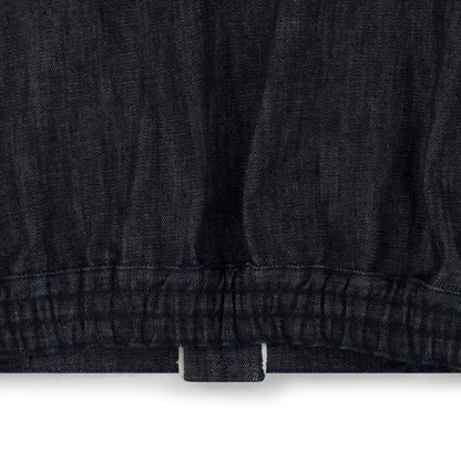 bomber jacket _ raw indigo selvedge denim