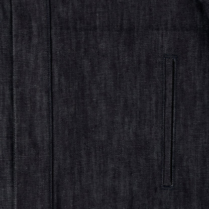 bomber jacket _ raw indigo selvedge denim