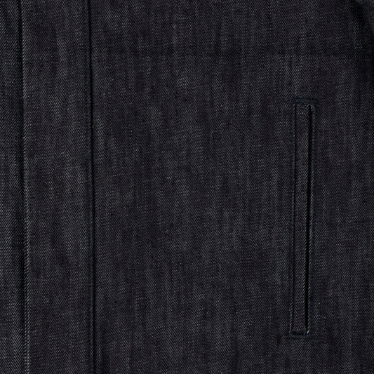 bomber jacket _ raw indigo selvedge denim