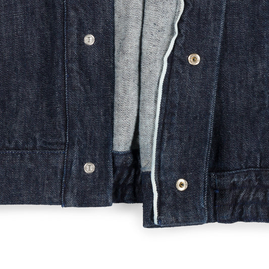 Bomber Jacket in Organic Selvedge Denim
