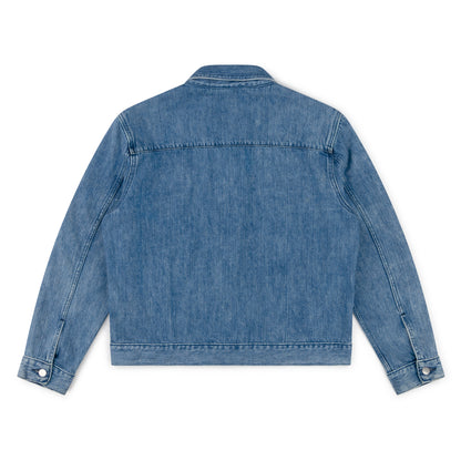 pocket jacket _ acid wash selvedge denim