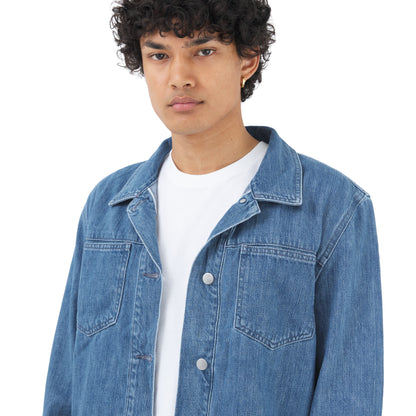 pocket jacket _ stone wash selvedge denim