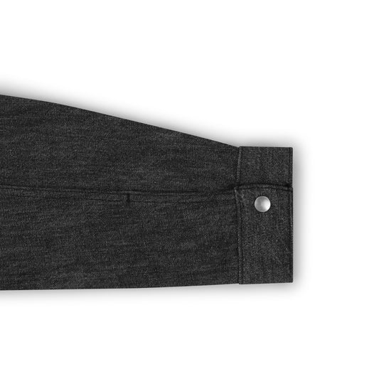 raglan jacket _ raw black/grey selvedge denim