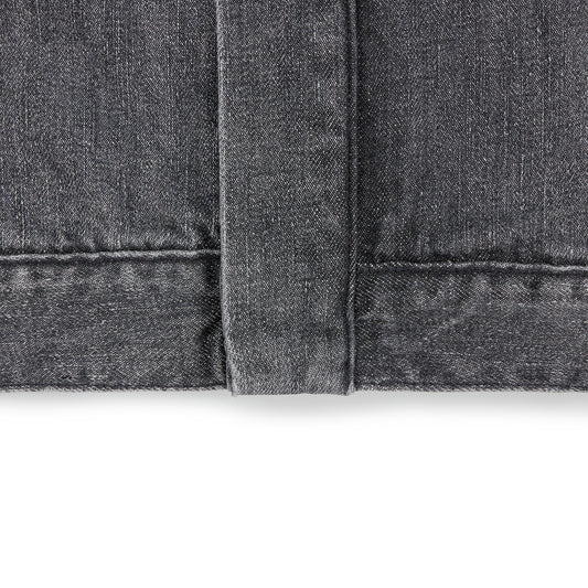 raglan jacket _ washed grey selvedge denim