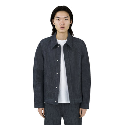 raglan jacket _ raw indigo selvedge denim