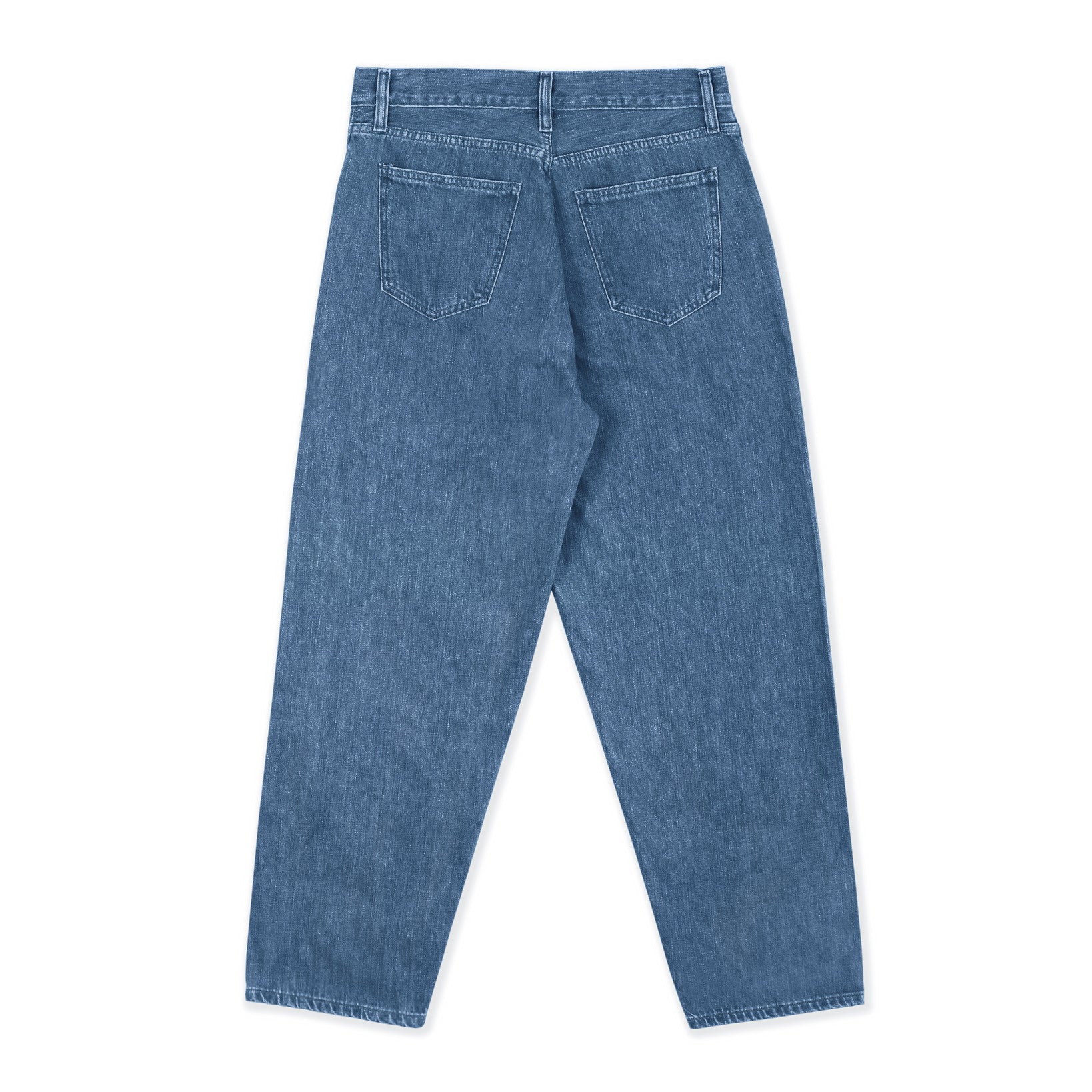 Wide Fit Organic Jean in Eco Stone Washed Selvedge Denim
