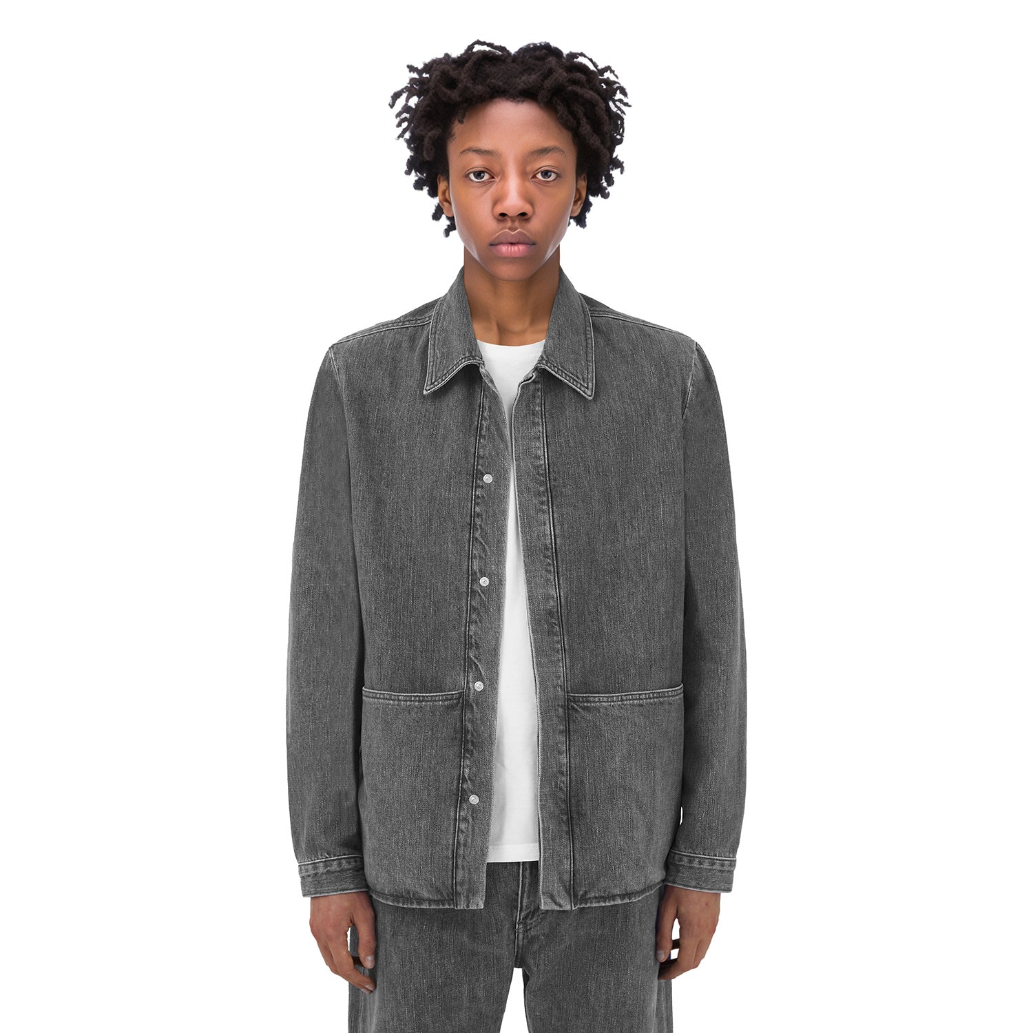 Grey work clearance jacket