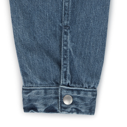work jacket _ stone wash selvedge denim