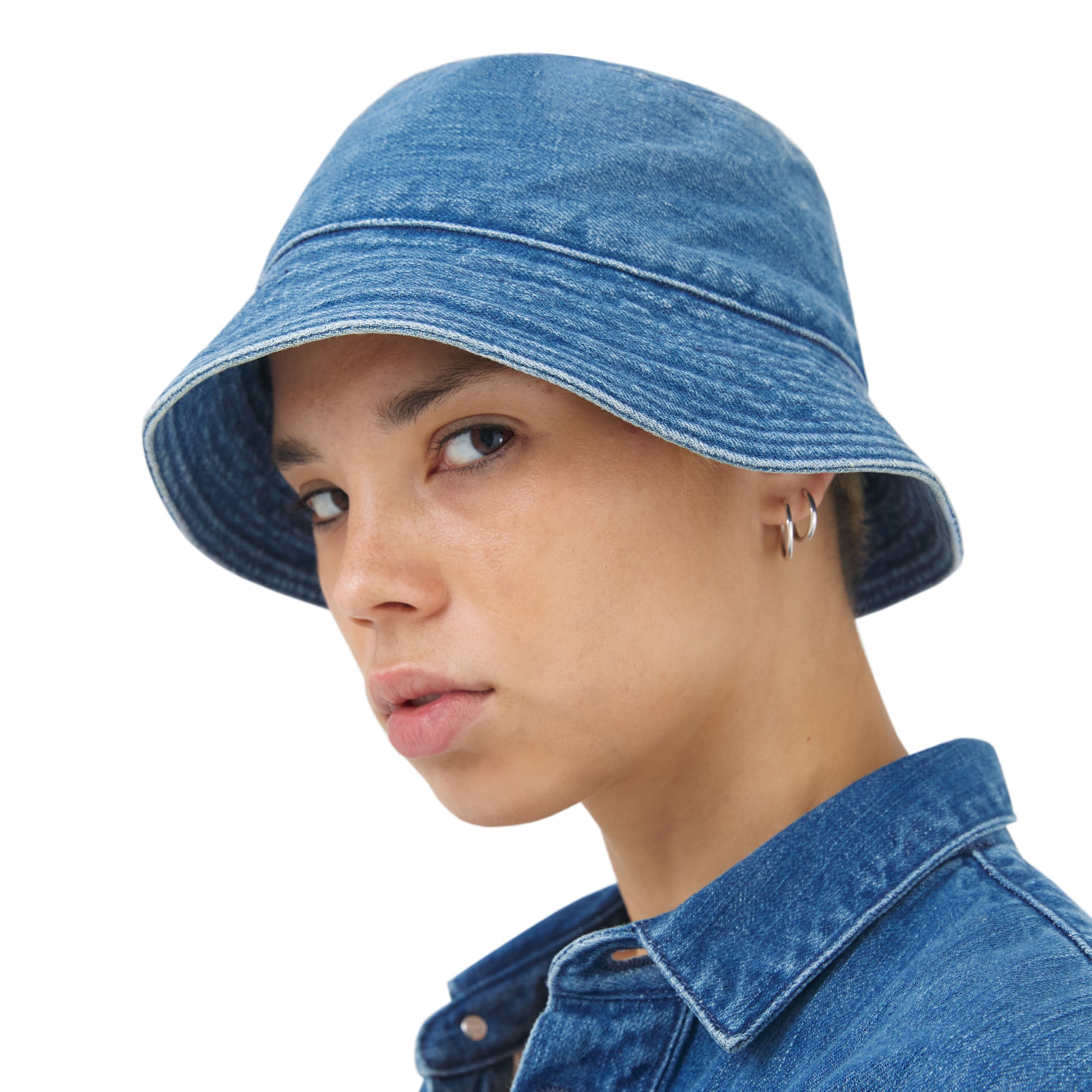 Bucket Hat in Selvedge Denim by non
