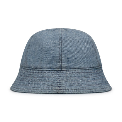 reversible bucket cap _ stone wash selvedge denim