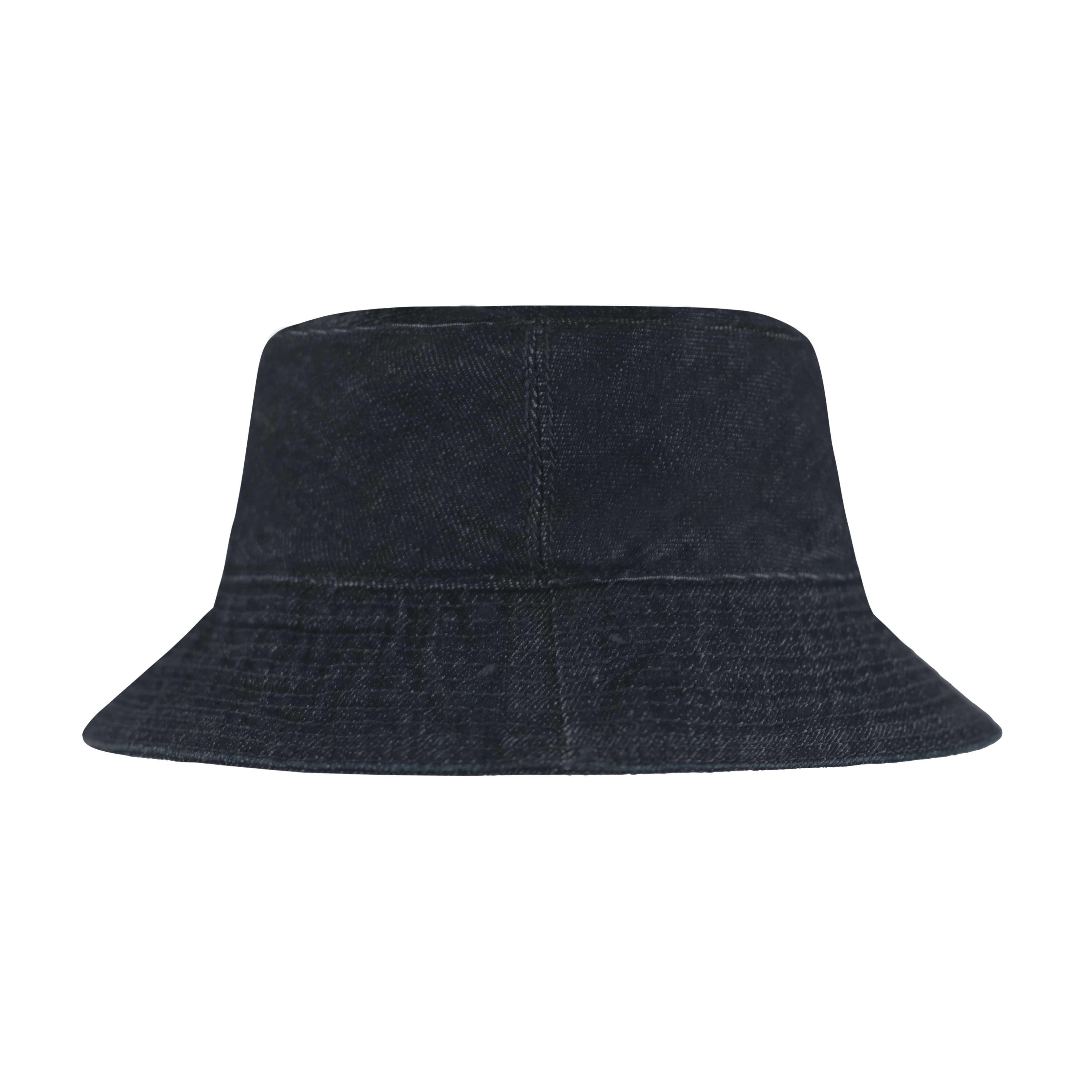 Selvedge Denim Reversible Bucket Hat in Raw Indigo Denim