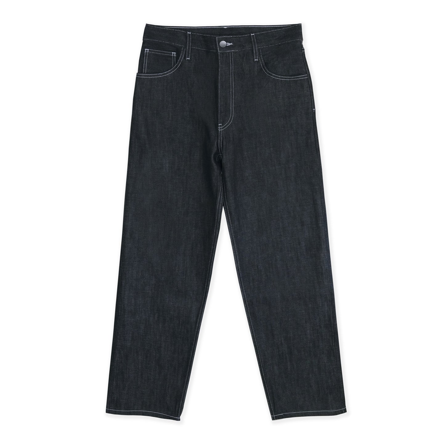 11oz Denim Fabric Enzyme Washed Jeans Cotton Material - 168cm wide -  Classic BLACK Denim