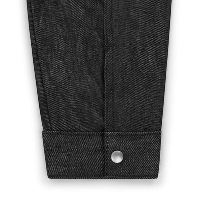 raglan jacket _ raw black selvedge denim