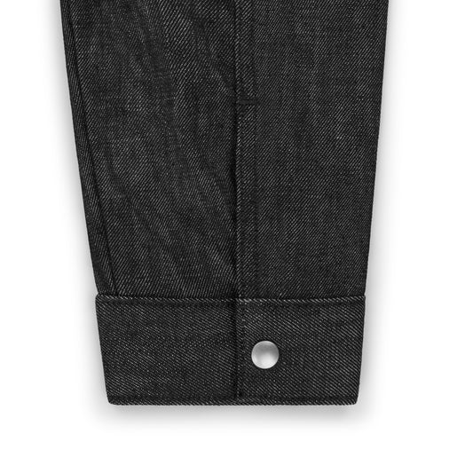 raglan jacket _ raw black selvedge denim