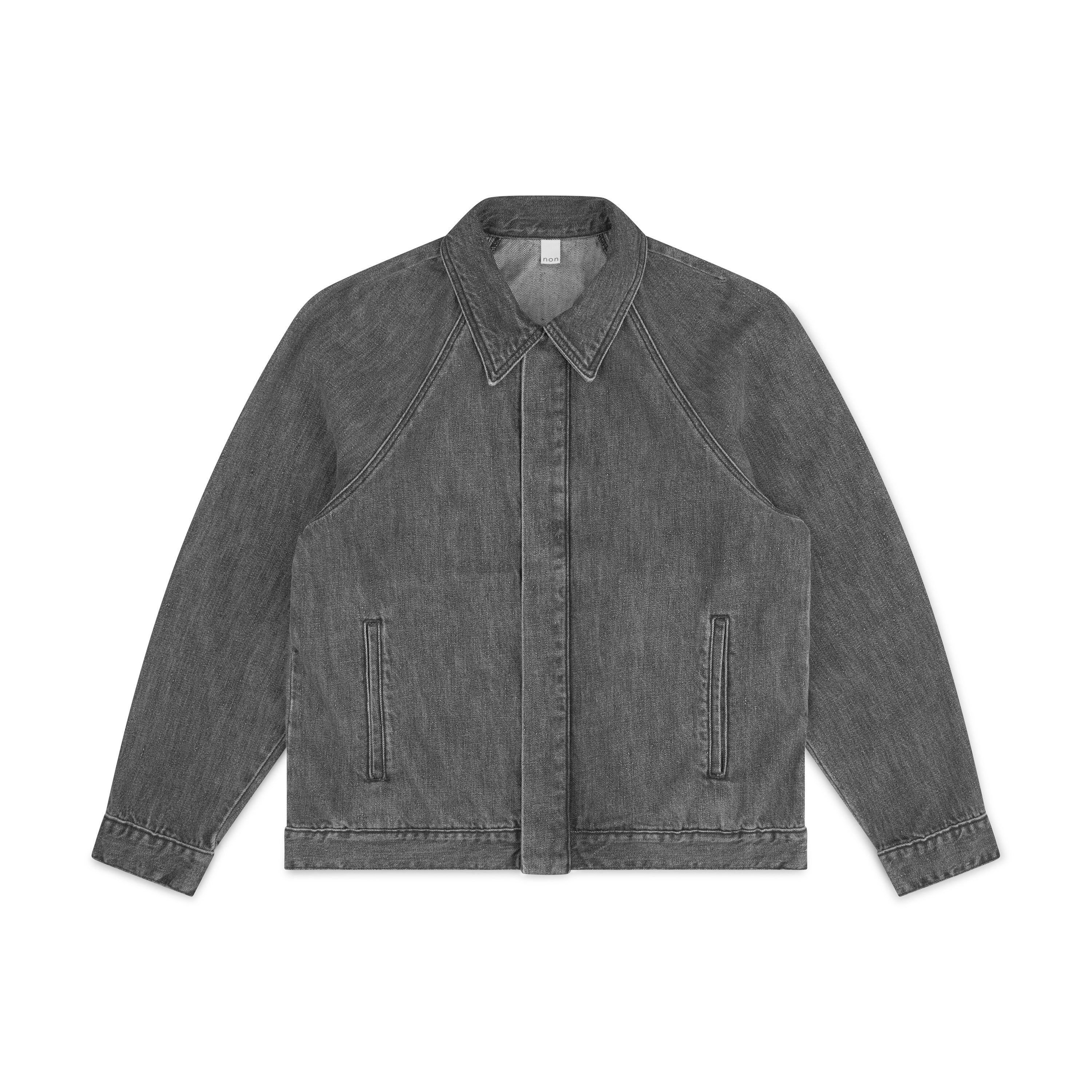 Washed grey 2025 denim jacket