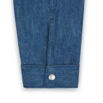 raglan jacket _ rinsed / washed indigo selvedge denim