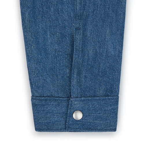 raglan jacket _ rinsed / washed indigo selvedge denim