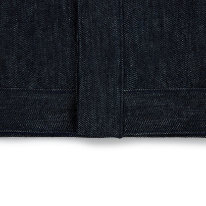 raglan jacket _ rinsed / washed indigo selvedge denim