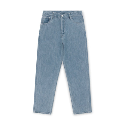 relaxed tapered jean _ ozone wash selvedge denim