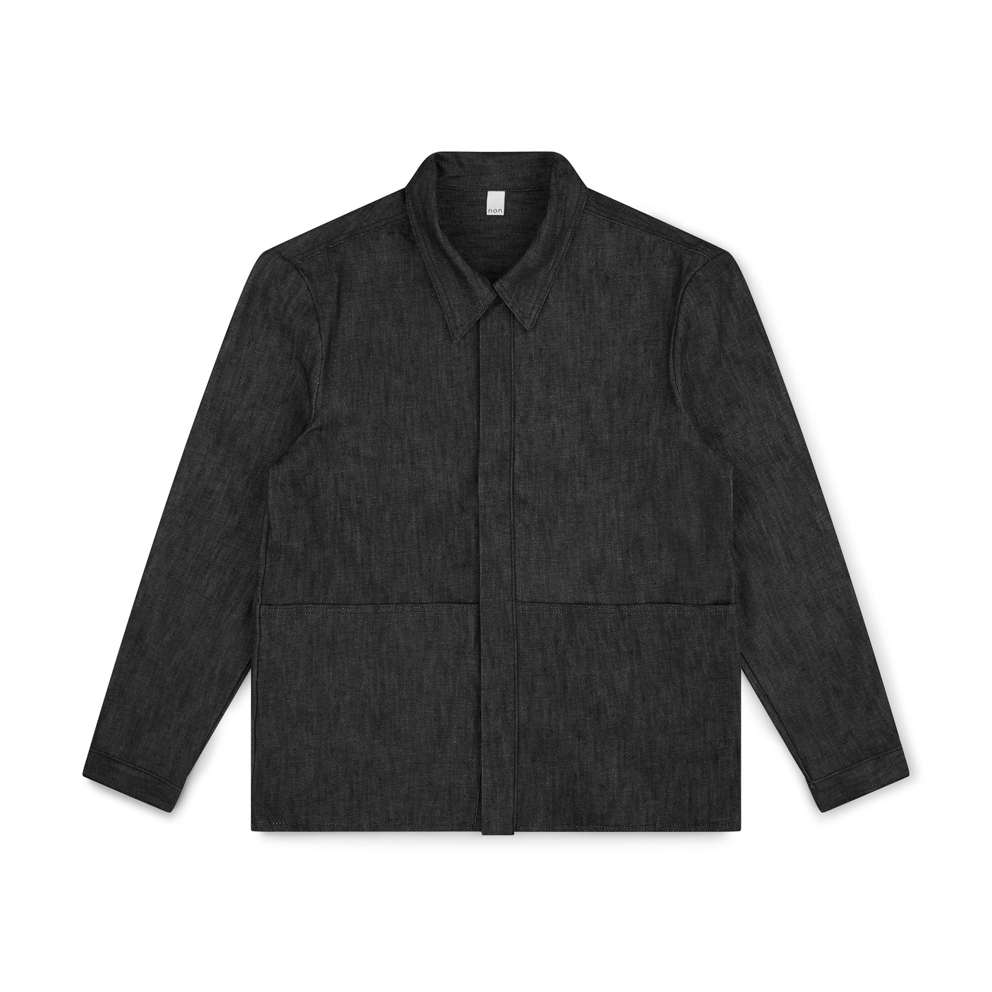 Work Jacket in Raw Black Selvedge Denim – non