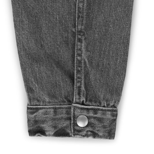 work jacket _ washed grey selvedge denim