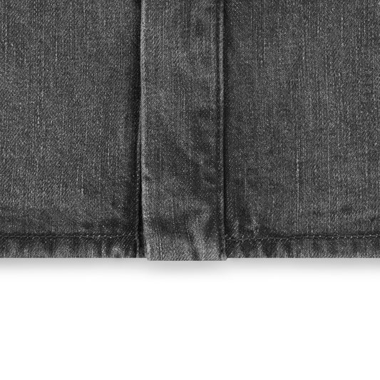 work jacket _ washed grey selvedge denim